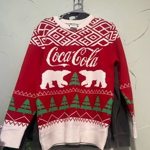 Coca Cola Sweater (Medium)(Red/white)